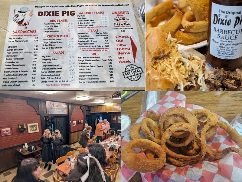 Dixie Pig Menu