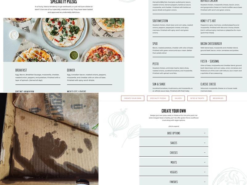 PYRO'S Fire Fresh Pizza Menu