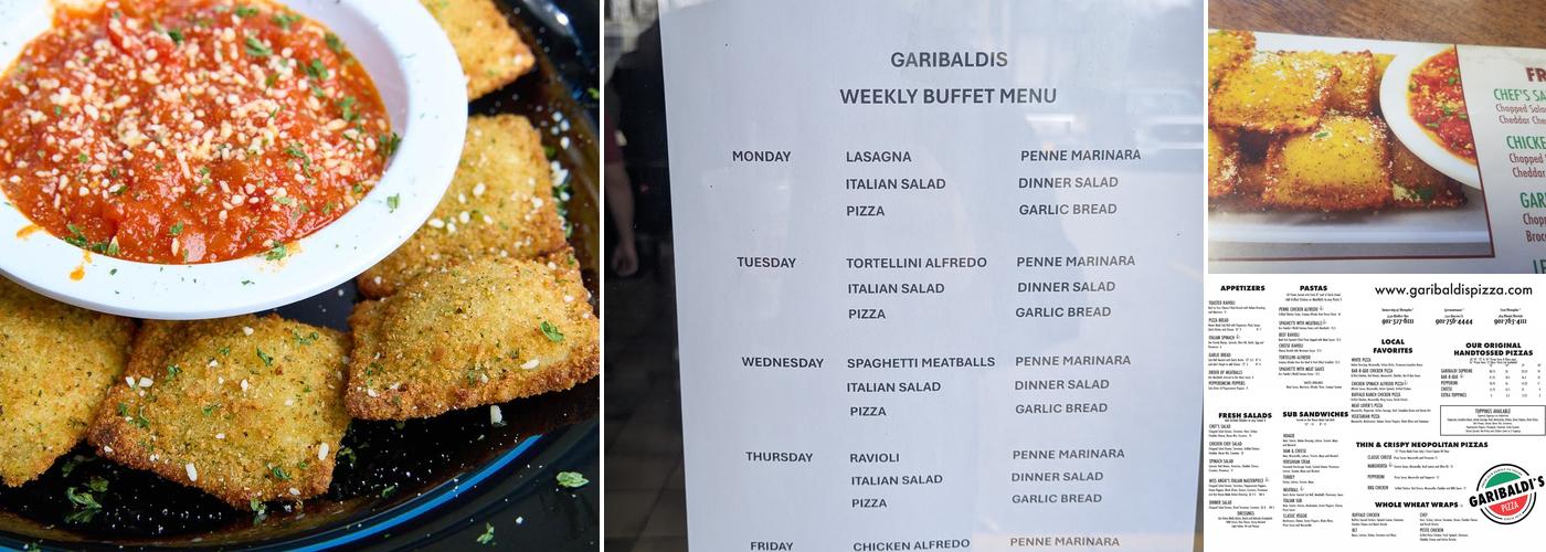 Garibaldi's Pizza Menu
