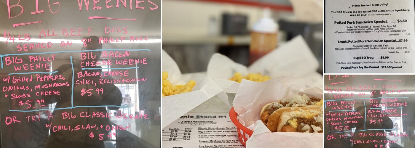 Weenie Stand Menu