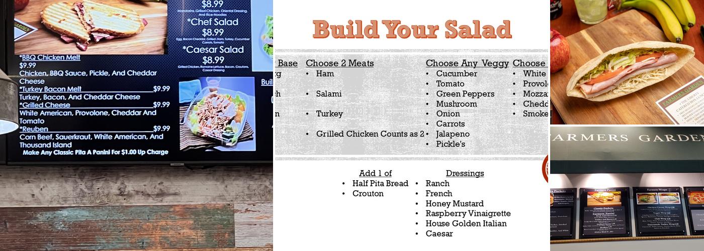 Farmer's Garden ”The Pita Company” Menu