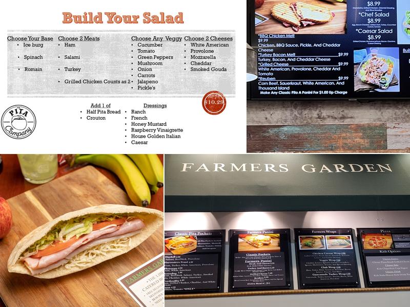 Farmer's Garden ”The Pita Company” Menu