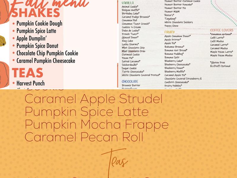 The Nutrition Hub Menu