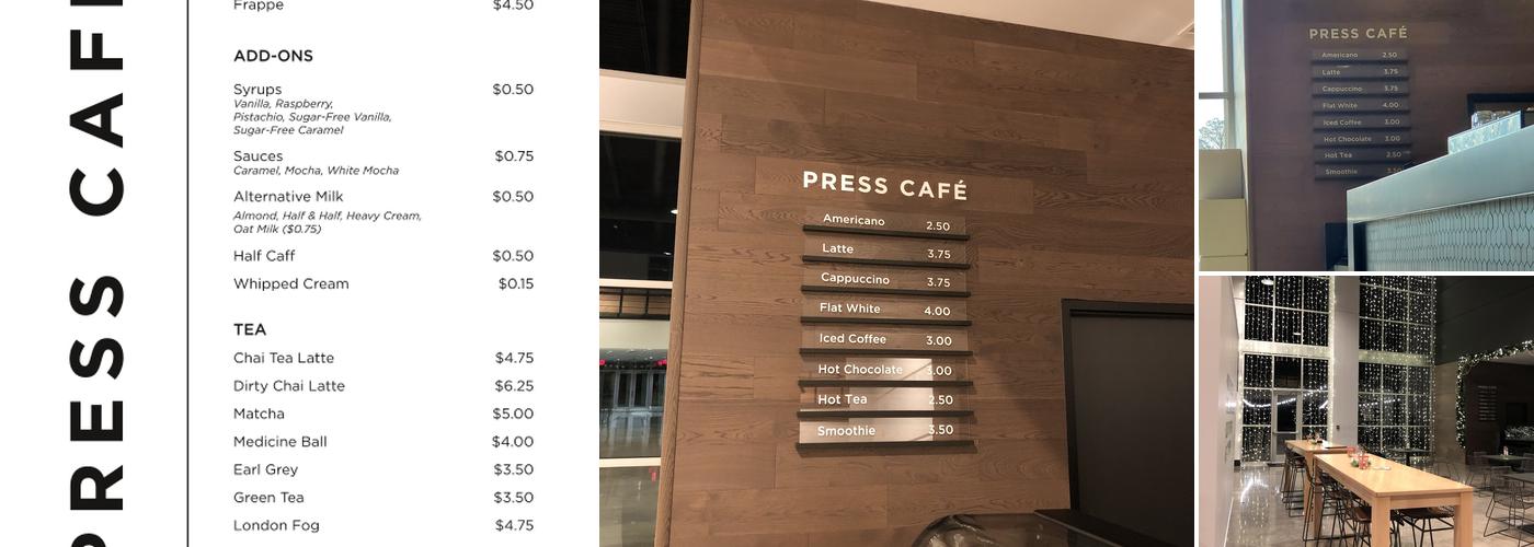 Press Café Menu