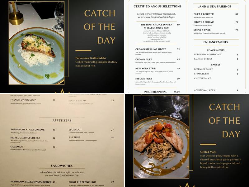 The Crown's Ember Menu