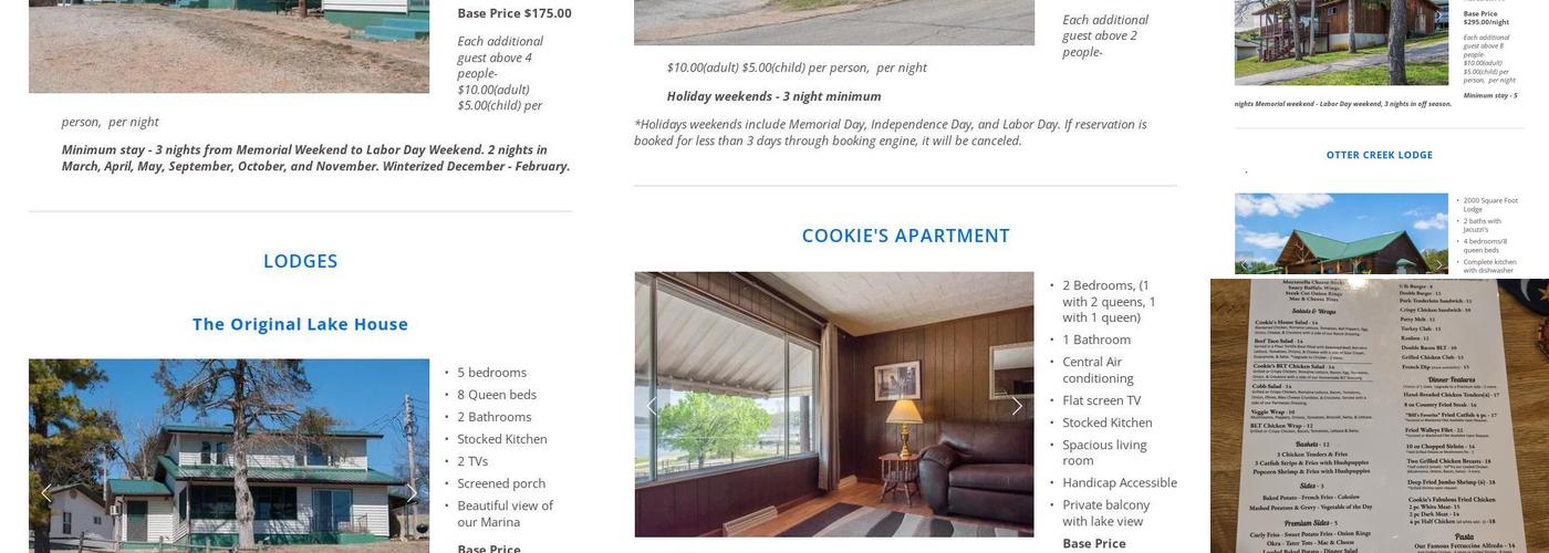 Cookie's Restaurant Menu