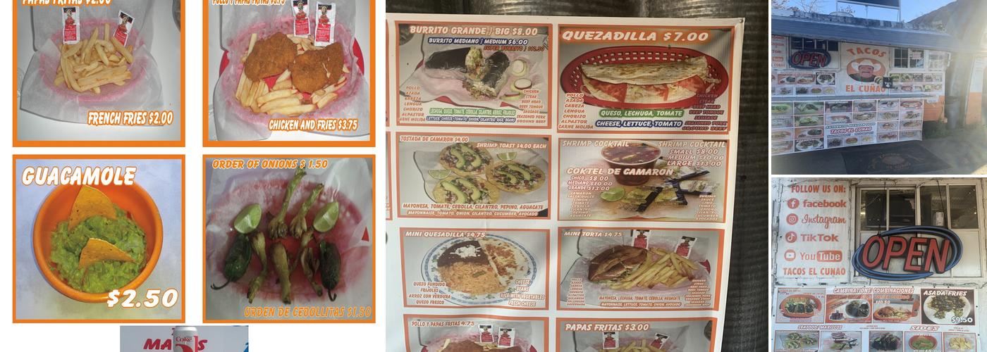 TACOS EL CUÑAO DE Cleveland Tn. Menu