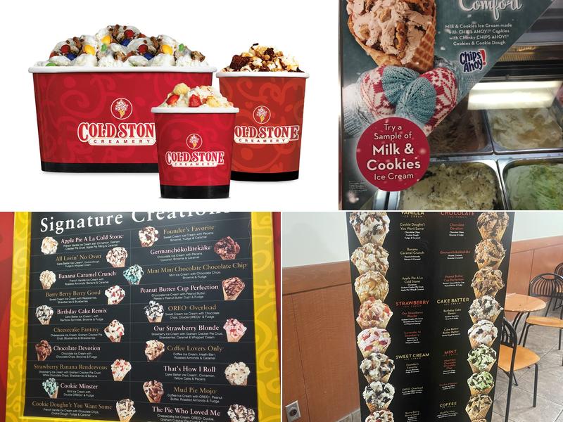 Cold Stone Creamery Menu