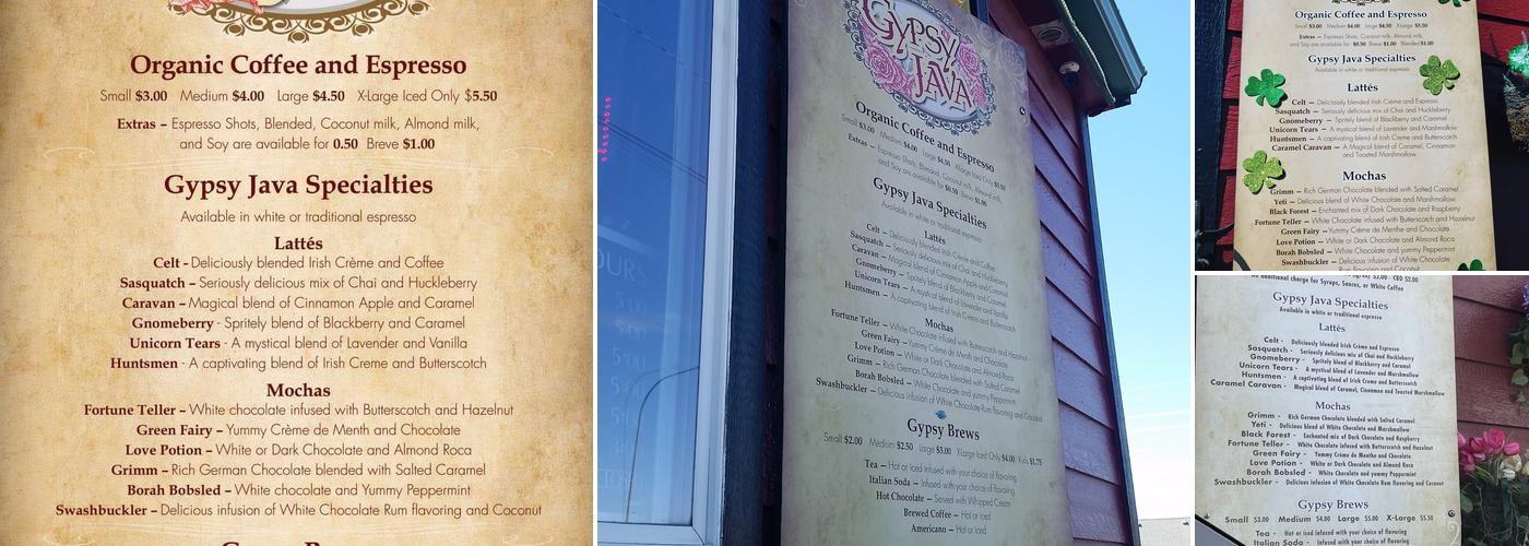 Gypsy Java Menu