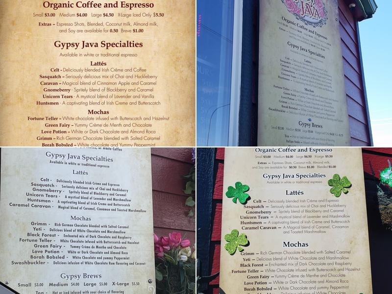 Gypsy Java Menu