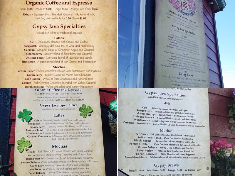Gypsy Java Menu