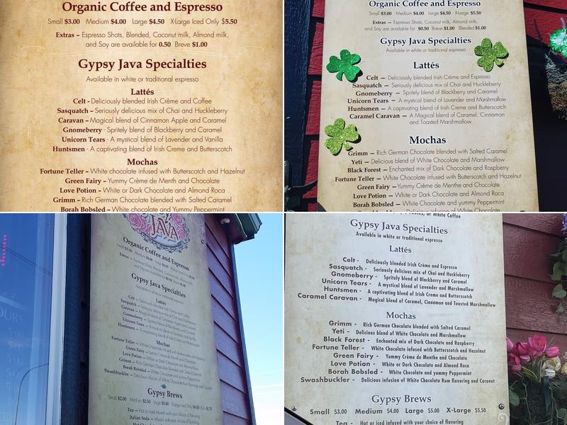 Gypsy Java Menu