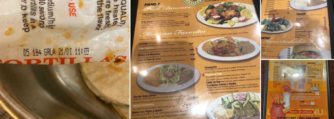 Lomeli's Rosticeria Menu