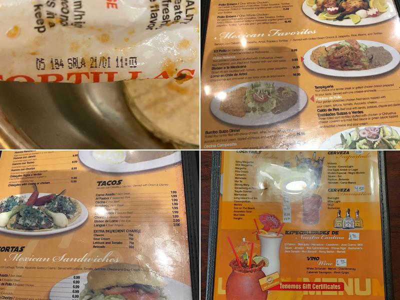 Lomeli's Rosticeria Menu