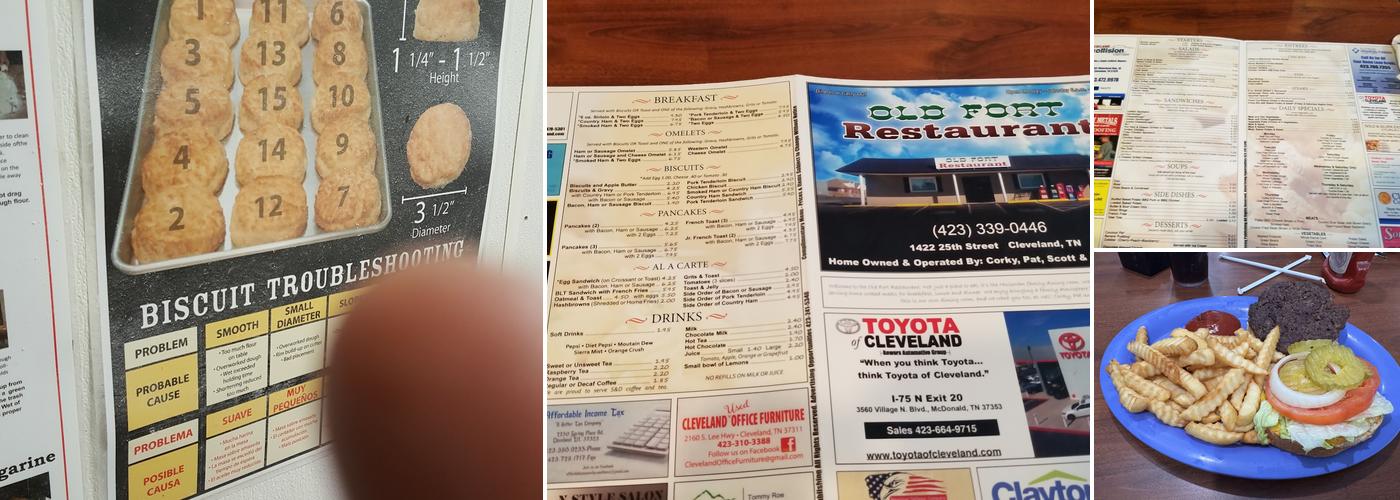 Old Fort Menu