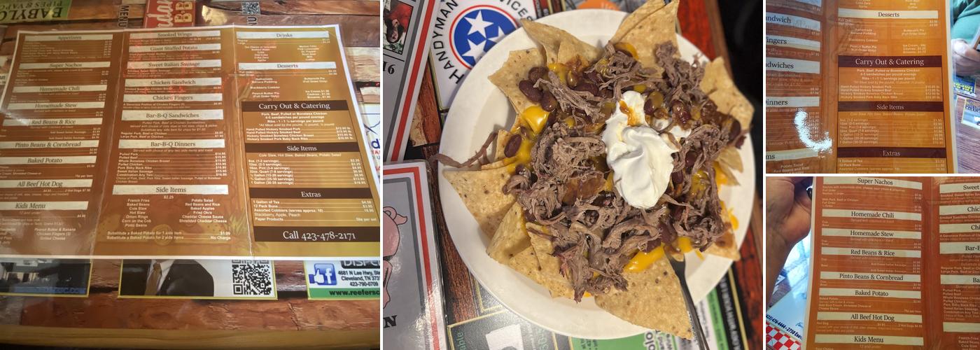 Jordan's Bar-B-Q Menu