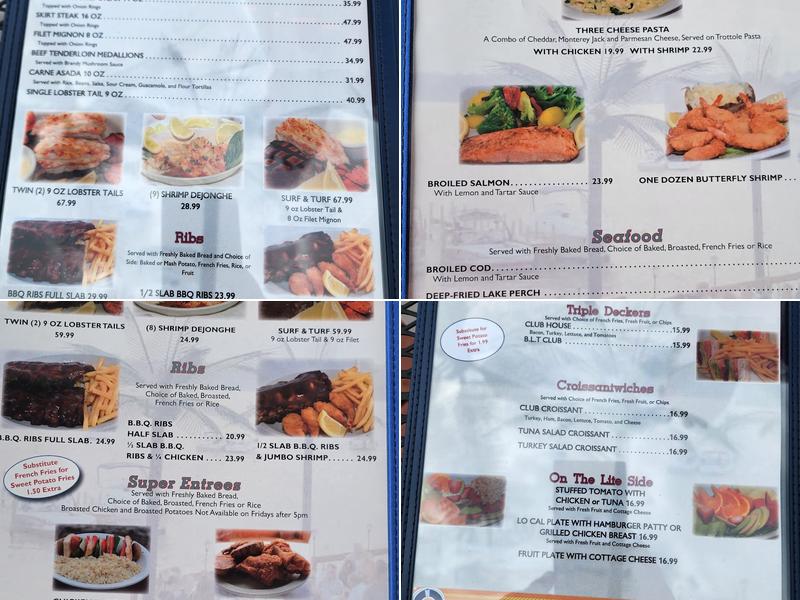 Dockers Restaurant, Fox Lake Menu