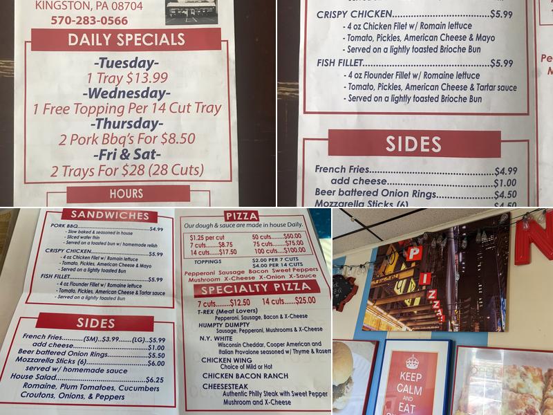 Sizzle Pi Pizza Menu