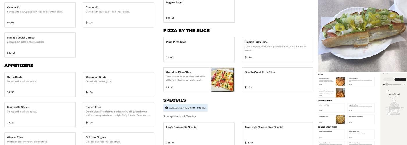 Antonio's Pizza Deluxe Menu