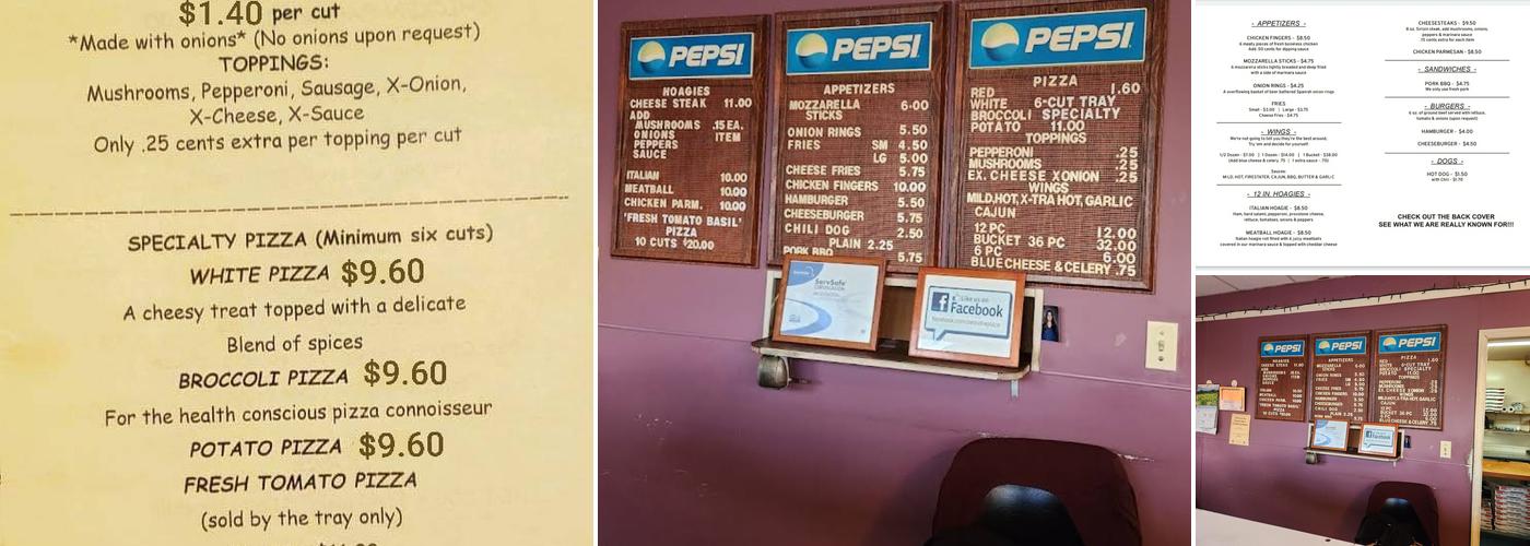 Ceccoli's Pizza Menu