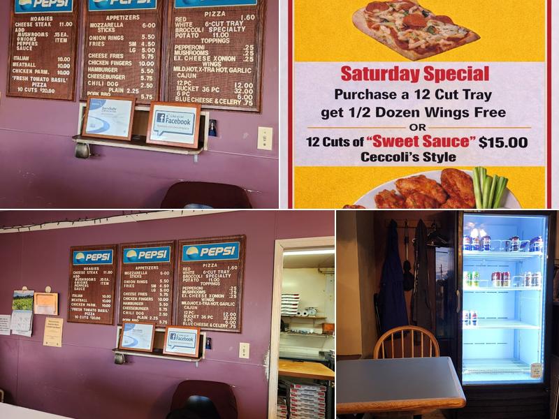 Ceccoli's Pizza Menu