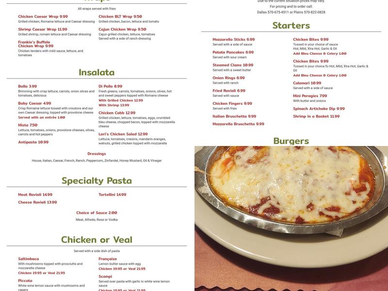 Leggio's Menu