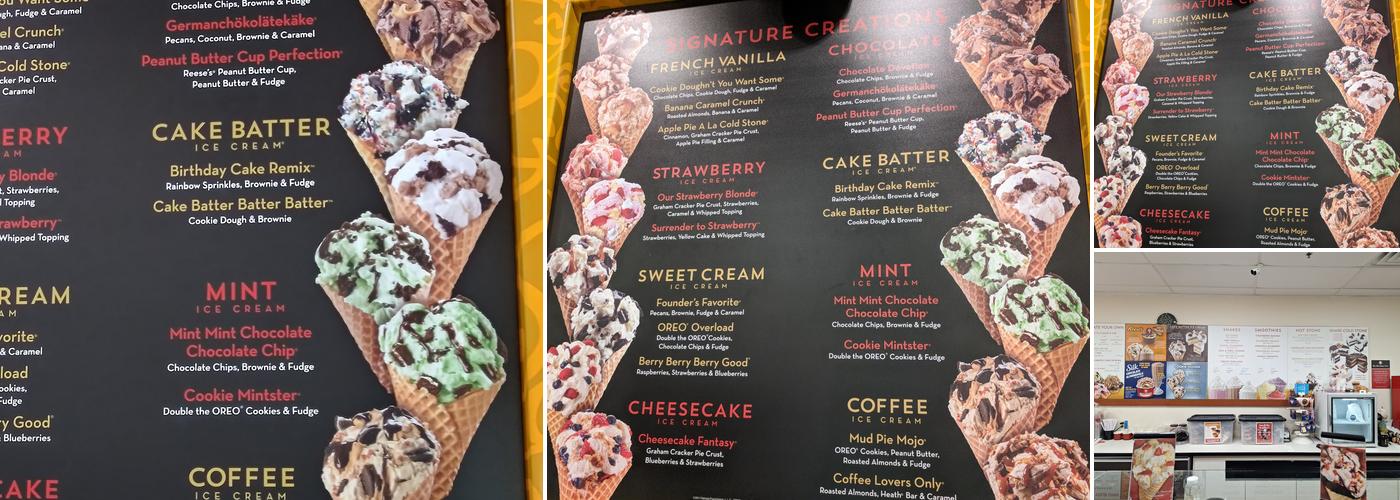 Cold Stone Creamery Menu
