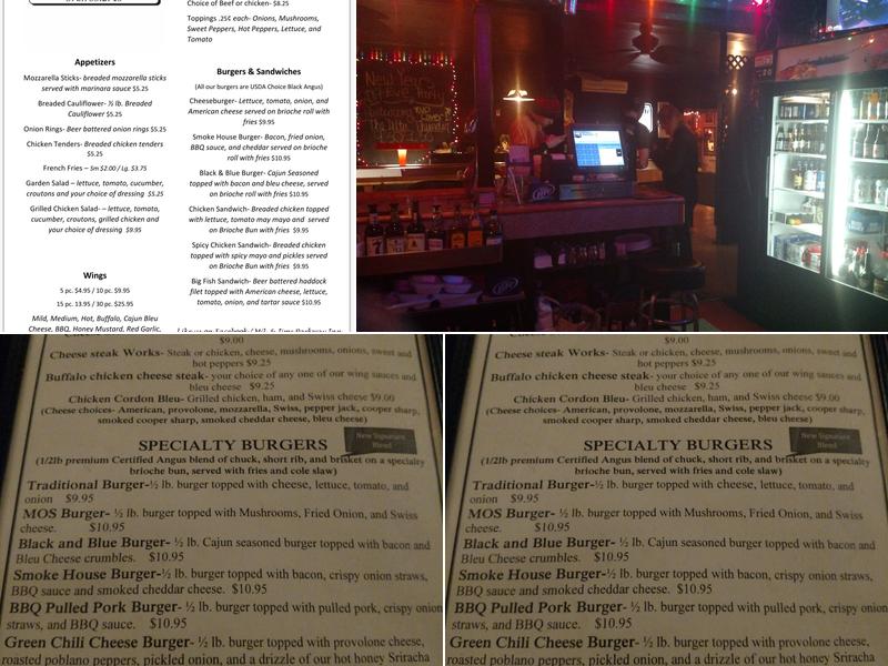 Mil & Jim's Parkway Inn Menu