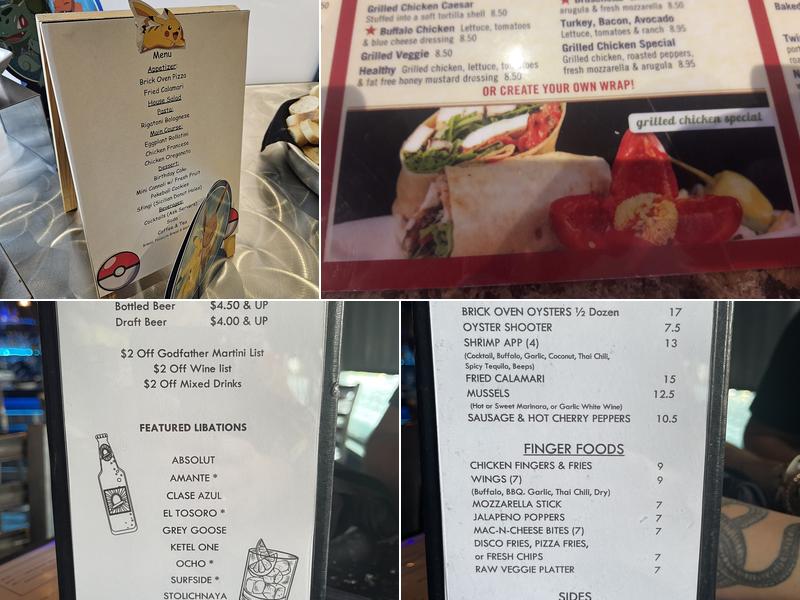 The Godfather Brick Oven Pizzeria & Seafood Bar & Grill Menu