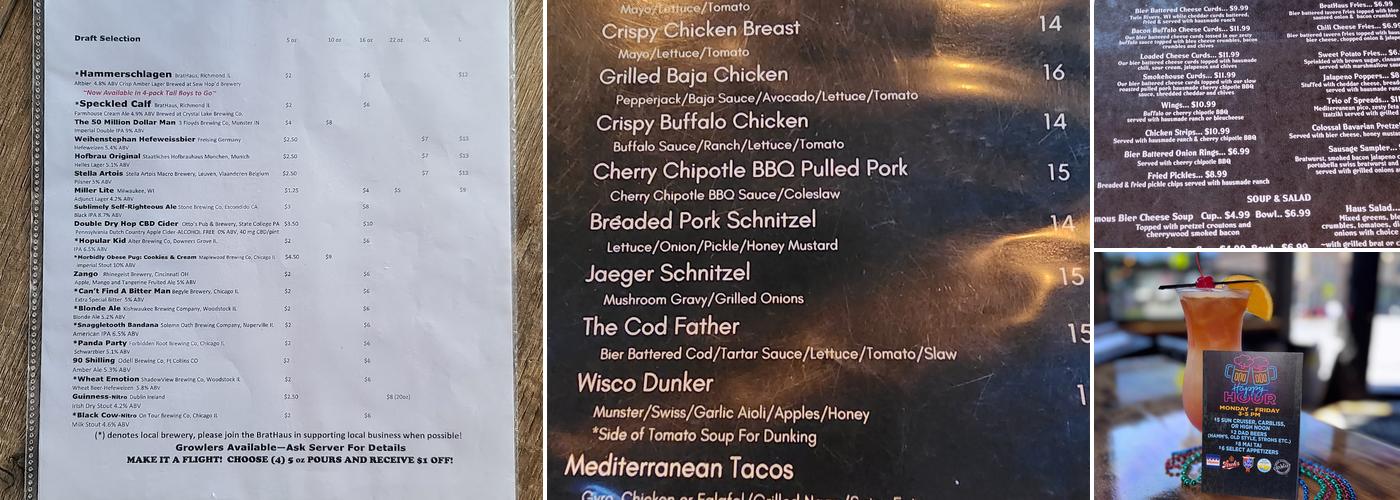 Richmond BratHaus Menu