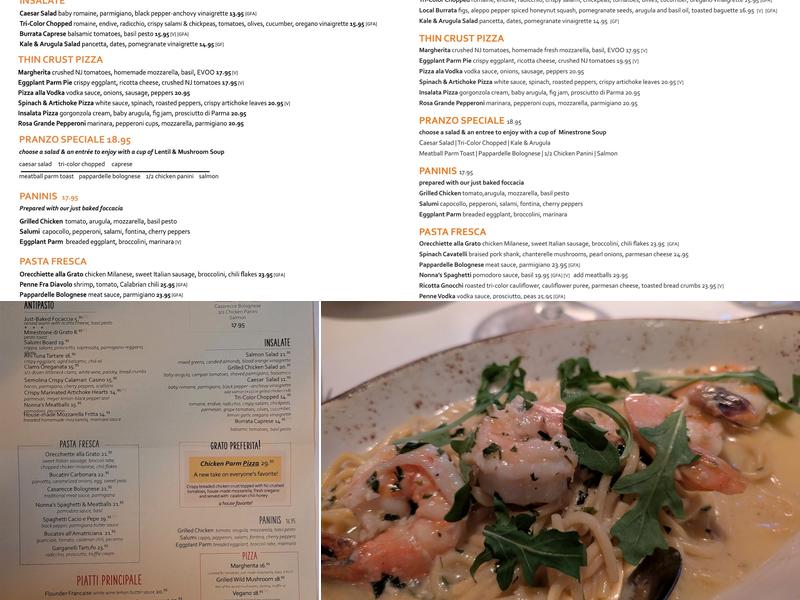 Grato Menu