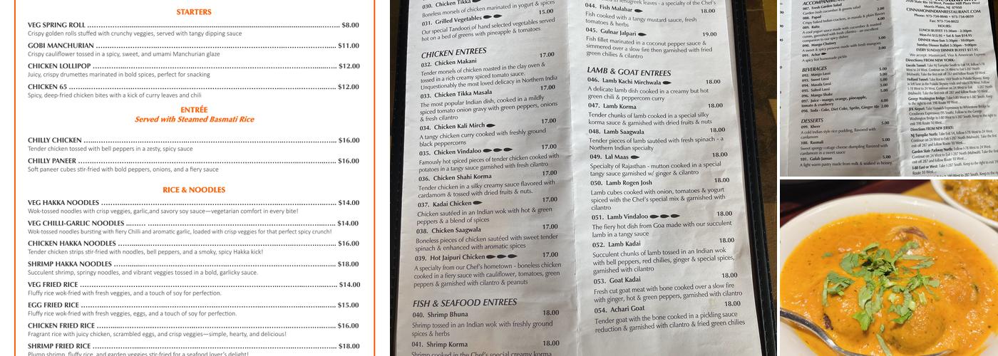 Cinnamon Menu