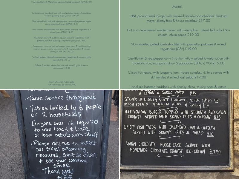 Horse and Farrier Menu