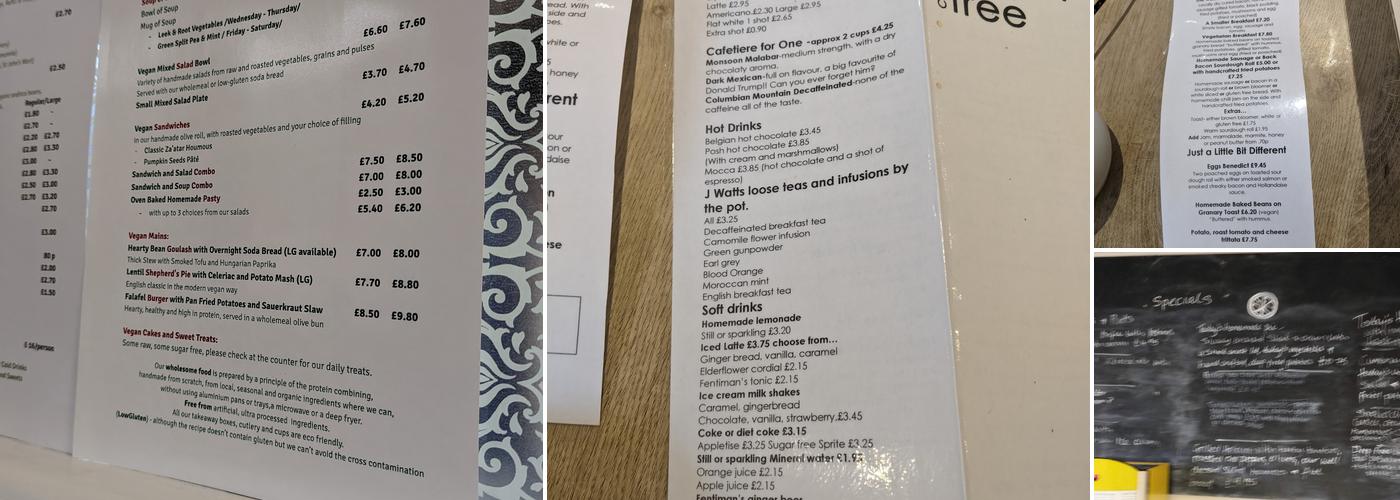 The Lemon Tree Cafe-Bistro Menu