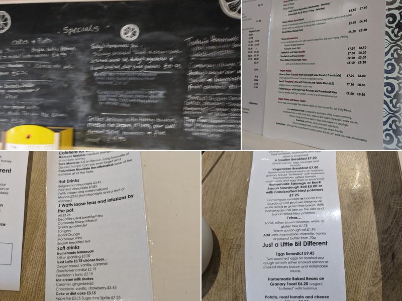 The Lemon Tree Cafe-Bistro Menu