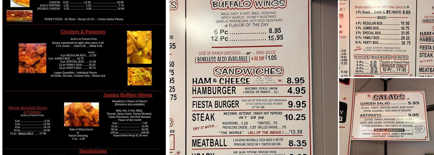 Fiesta Pizza & Chicken Menu