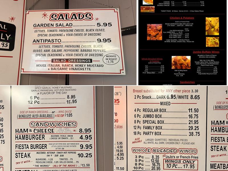 Fiesta Pizza & Chicken Menu