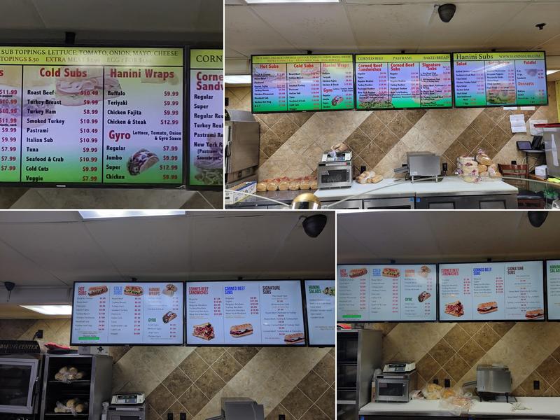 Hanini Subs Menu