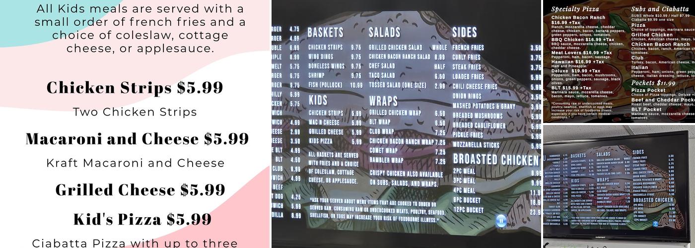 Kelley's Pizza & Grill Menu