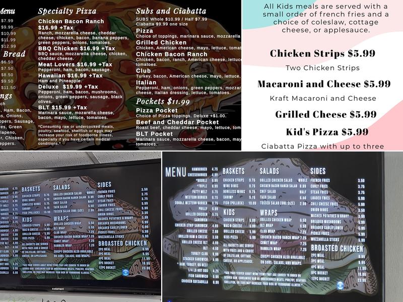 Kelley's Pizza & Grill Menu