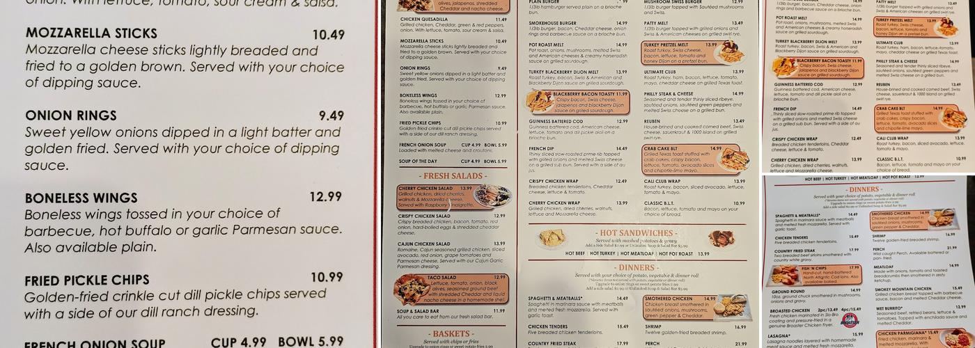 Randy's Family Restaurant Menu