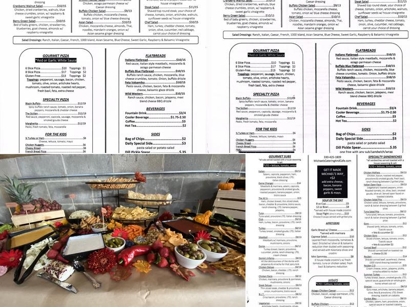 Michael's Catering & Cafe Menu