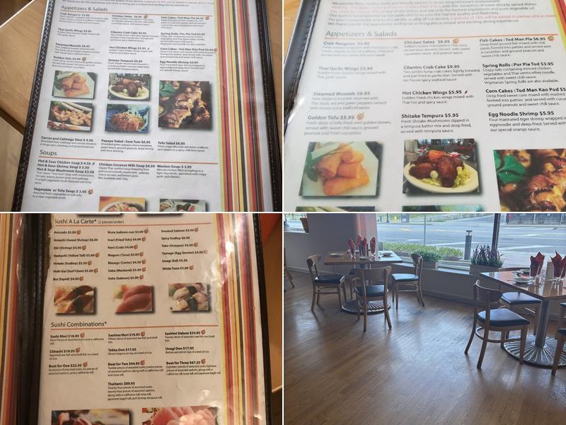 Cilantro Thai & Sushi Restaurant Menu