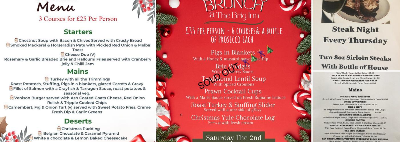 The Brig Inn Bar&Grill Menu