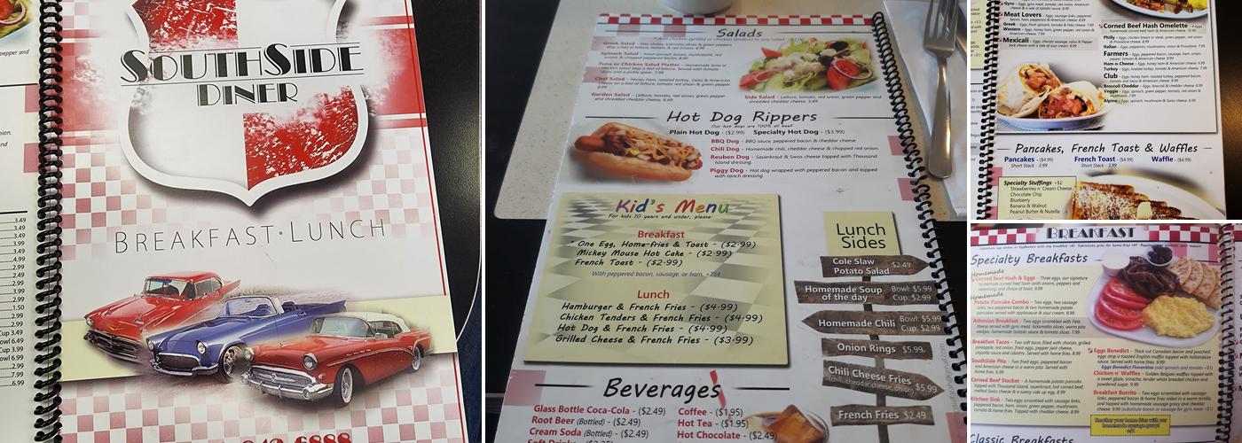 Southside Diner Menu