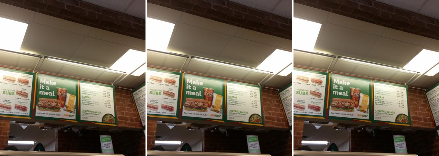 Subway Menu