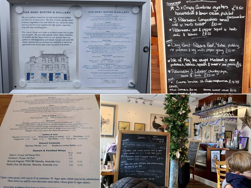 The Dory Bistro & Gallery Menu