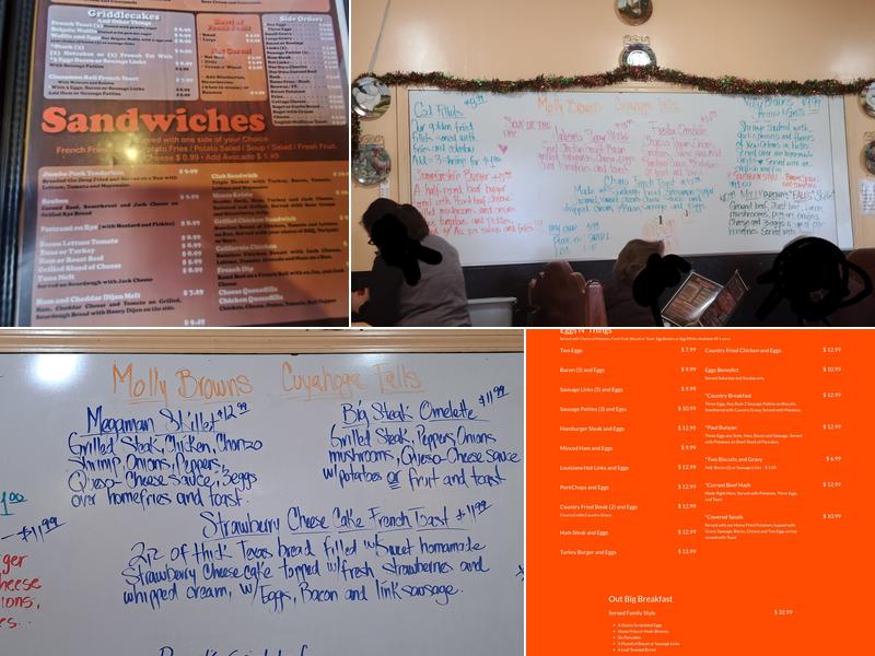 Molly Browns Cafe Cuyahoga falls Menu