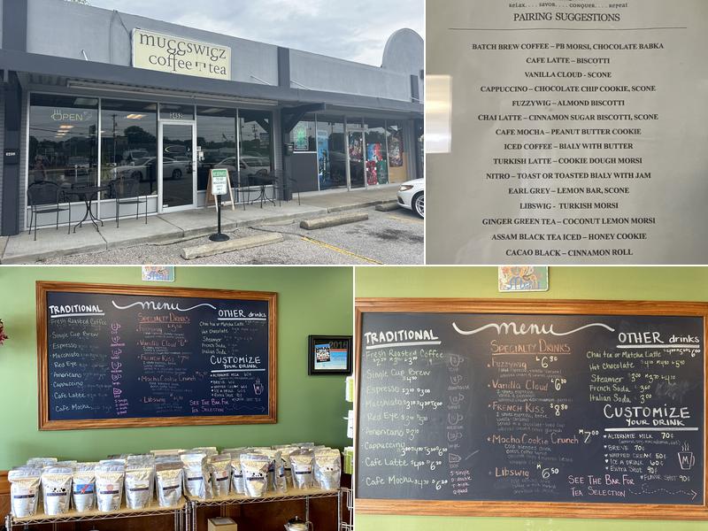 Muggswigz Coffee & Tea co. Menu