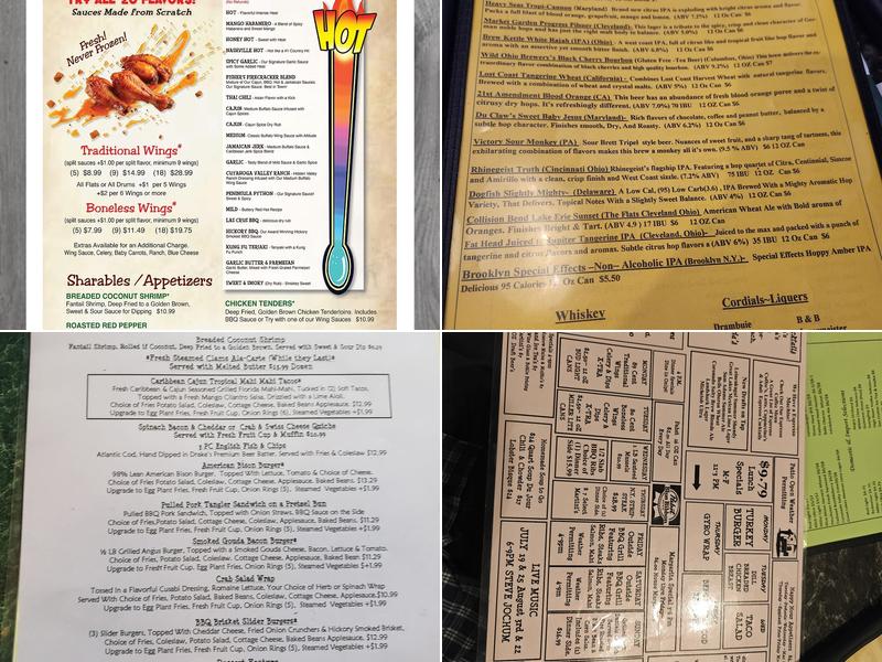 Fishers Menu
